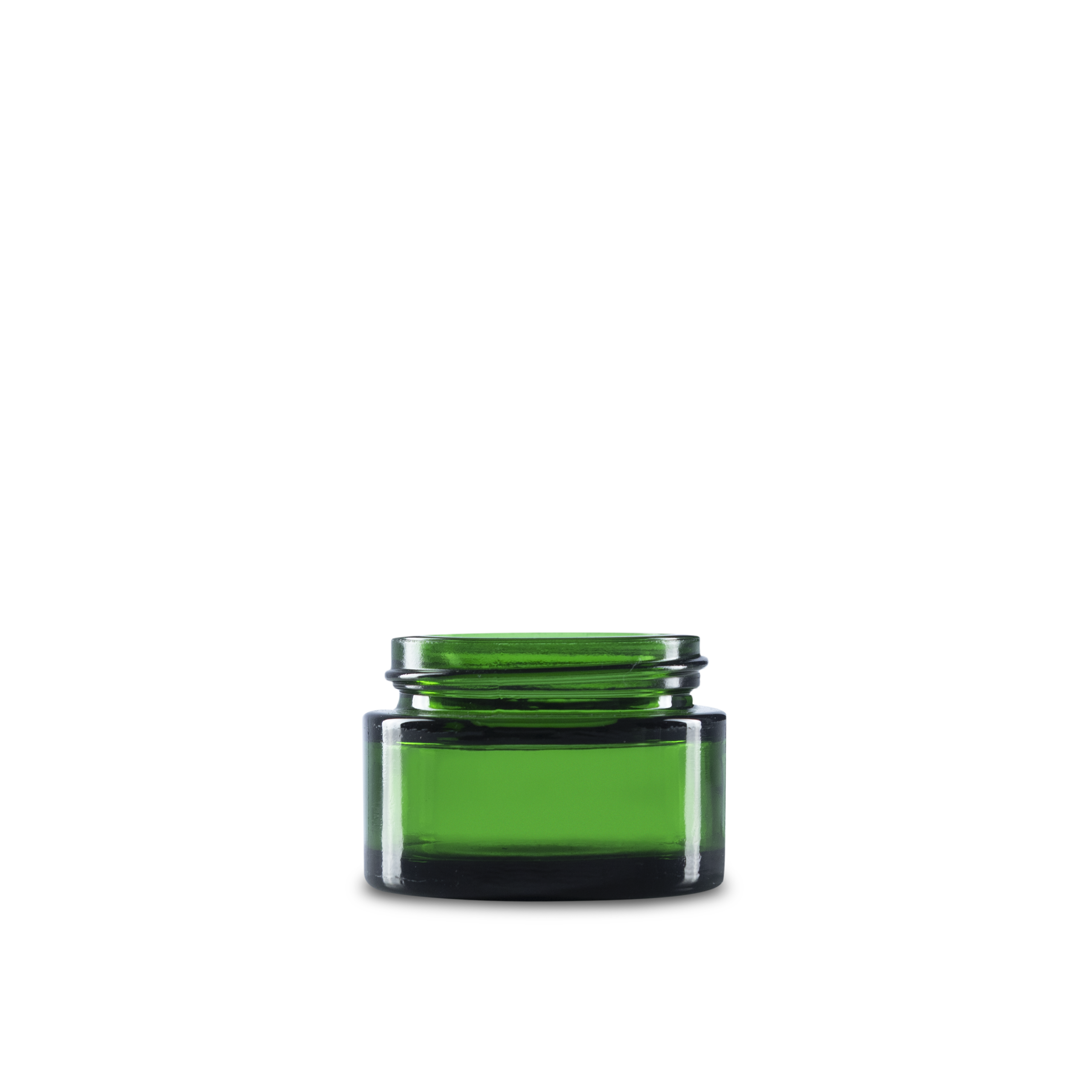 1 oz green glass round jars are a great size for any home, kitchen, or workshop. the glass is durable and thick, so it won't break easily.