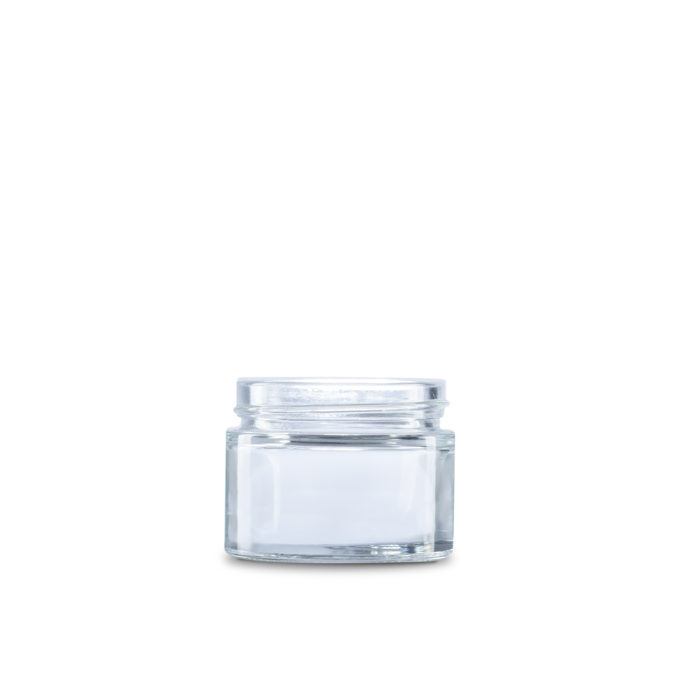 2 oz clear straight sided glass jars design and clear glass construction allow you to see the product inside. 