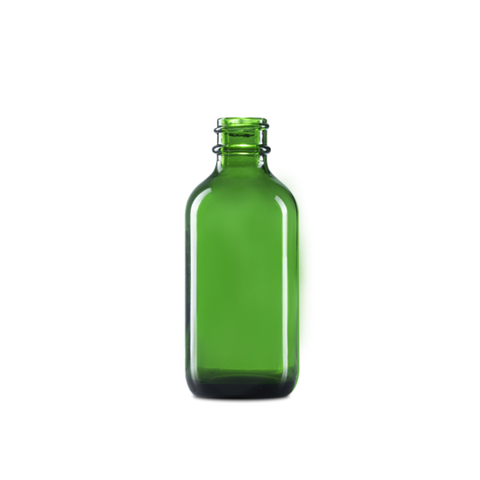 BOTELLA DE VIDRIO COLOR VERDE DE 60 ML CUELLO 20-400 - MUESTRA