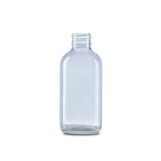 4 oz clear glass bottle can store perfumes, lotions, and other liquids. they have a long neck that allows for easy pouring and filling.