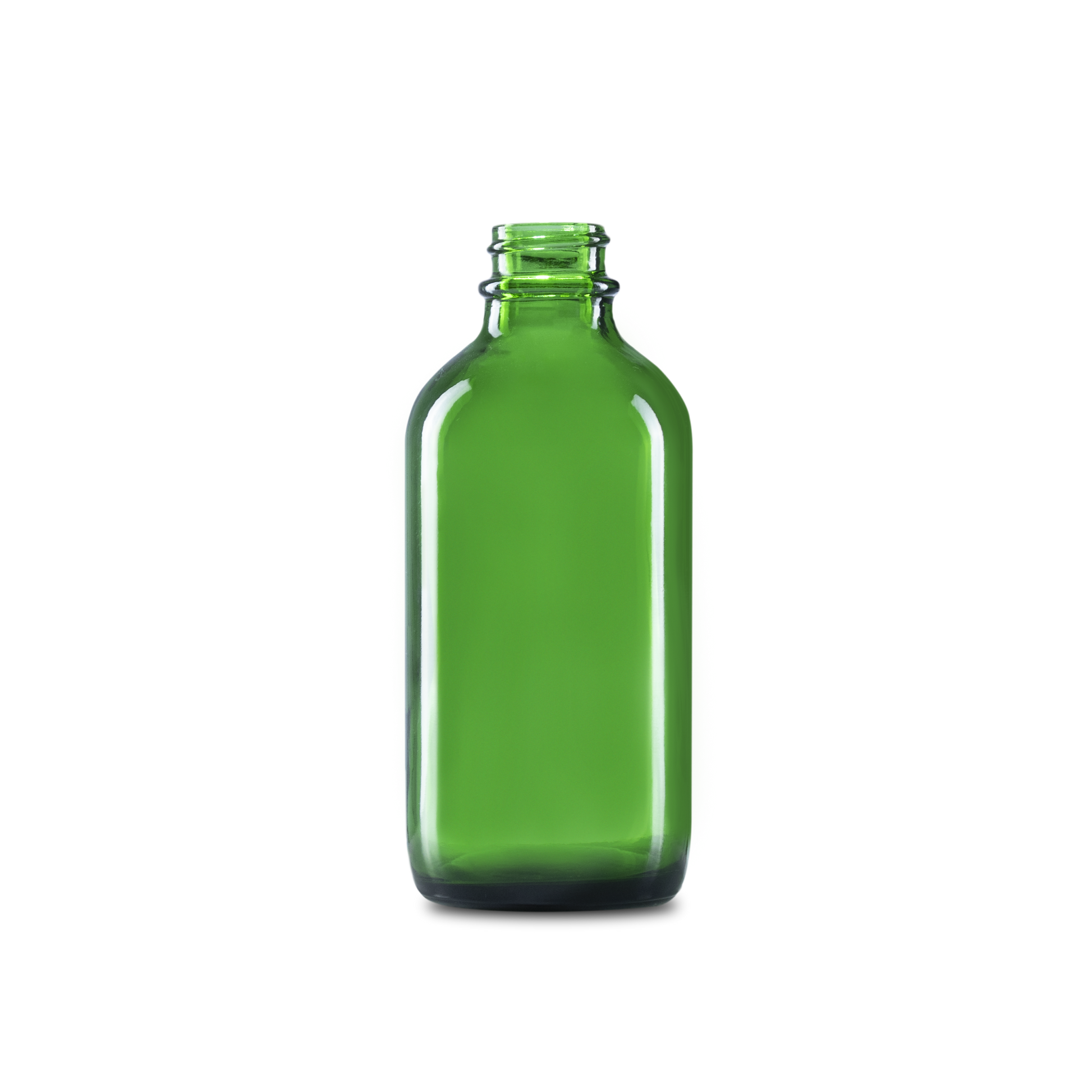 4 oz green boston round glass bottle are perfect for storing homemade sauces, vinegars, oils, syrups and more.