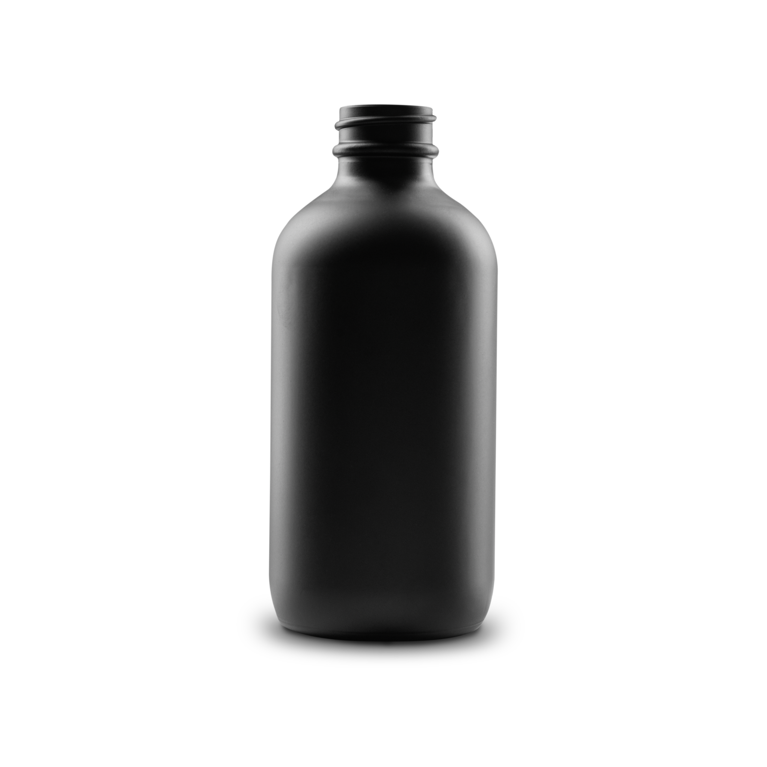 8 oz black frosted glass bottles are perfect for presenting homemade gifts like sauces and condiments using your own custom labels.